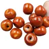 Cuentas de Ágata Roja de los Reinos Combatientes Estilo Antiguo, Cuentas Sueltas de Jade, Cuentas de Jade Rojo Caqui, Cuentas de Ábaco, Cuentas Espaciadoras, Cuentas para Accesorios de Joyería