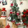 Hombre de Jengibre Papá Noel Multiestilo Decoraciones Navideñas Colgantes para Fiestas Divertido Dibujo Animado Colgante de Madera
