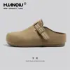 Mules Unisex estilo Birkenstock de Punta Cerrada para Hombre, Novedad Verano 2026, Suela Gruesa, para Exteriores, Slip-On, Versátiles, Casuales para Hombre