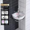 Lavabo de pared, mueble de baño, lavabo combinado, pequeño apartamento, lavabo triangular, balcón, cerámica, simple, de pared, de esquina