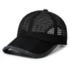 Boné de Baseball Respirável de Malha de Verão Transfronteiriço para Homens, Proteção Solar, Esportes ao Ar Livre, Secagem Rápida, Boné de Malha Fina, Moderno