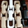 Cadena de madera de cuatro anillos para decoración del hogar, hebilla de madera de cuatro anillos con anillo grueso, adornos de madera para decoración de cafeterías y restaurantes.