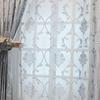 Cortina de tela de janela europeia simples e moderna em jacquard para sala de estar, quarto, varanda, transfronteiriça, amazônia, europa, oco, semi-sombreamento
