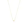 Item Popular do Xiaohongshu: Colar Dourado da Lua Estilo Ma Sichun com Bolas Redondas, Corrente de Clavícula Dupla, Disponível para Dropshipping