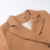 Ins Ropa de mujer al por mayor estilo europeo y americano 2026 Otoño Nuevo Solapa Doble Botonadura Chaqueta Abrigo de Lana para Dama