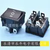Interruptor de balancim preto de 6 pés KCD5 quadrado interruptor tipo barco de 6 pés 21 * 24 mm interruptor quadrado pequeno de 2 engrenagens de 6 pés