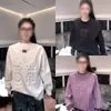 Estilo Nuevo Otoño e Invierno Cuello Redondo Básico Estampado de Letras Manga Larga de Gama Alta Versátil de Moda Casual Sudadera para Hombre