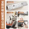 Estante de baño integrado multifuncional para uso doméstico, soporte para secador de pelo, portarrollos de papel, organizador de artículos de baño, no requiere taladro