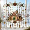 Colgante de ventana de Navidad innovador y lindo de gran venta transfronterizo, decoraciones navideñas para ventana hechas a mano
