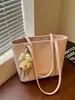 Bolso de hombro grande transfronterizo para mujer, nuevo bolso casual versátil de verano 2026 para llevar debajo del brazo, bolsa de hombro tipo tote para estudiante