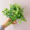 Frijol Adzuki Planta Verde Planta Simulada Fruta de Acacia Flor Falsa Fruta Pequeña Arreglo Floral Hecho a Mano Venta al Mayoreo y al Menudeo Planta Falsa Transfronteriza