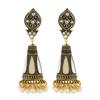 Brincos de sino de liga de estilo boêmio feminino Gotas de óleo de diamante vintage Brincos de estilo étnico Brincos de orelha Ponto transfronteiriço