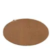 Tapete de sisal estilo vintage, adequado para quartos, fácil de limpar e passar um pano, tapete redondo para salas de chá, estúdio de fotografia, tapete liso