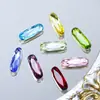Strass Baguete com Base Prateada 7*21mm, Acessório Decorativo de Strass de Vidro K9 de Alta Qualidade, Cristal Dongzhou, Formato Oval Longo