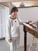 Conjunto de Ropa de Otoño para Niños Anmeiya, Algodón de Colores, Forro Polar Suave, Cintura Alta, Protección Abdominal, Cuello Alto, Puños, Ropa de Casa para Niños
