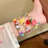 Pulsera de Cuentas de Estrella de Manzana Infantil y Linda para Mujer Verano Dopamina Pulsera Personalizada Fiesta de Estudiantes Pulsera de Alto Valor