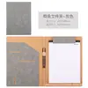 Acta de Reunión de Oficina, Diseño Magnético Simple y Elegante con Ranura para Bolígrafo, Papel de Protección de Doble Página, Carpeta Exquisita