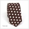 Moda para Hombre Vestido de Boda Blanco Lunares Corbata Casual Estilo Coreano Puntos Corbata de Algodón de 6 cm