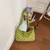 Bolsa de Mão Fashionável Chique Fofa de Bolinhas Estilo Coreano para Mulheres 2026 Nova Bolsa de Ombro Grande Capacidade Casual para Trabalho e Dia a Dia