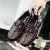 Zapatos de Hombre 2025 Nueva Tendencia de Moda Mocasines de Pulpo Slip-On Planos de Caña Baja Zapatos Casuales