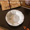 Cerámica Rugosa Retro Gran Colección Hecho a Mano Restaurante de Cerámica Rugosa Bol para Cocinar Ensaladas Uso en B&B Plato para Cenar Plato para Salsas Plato para Frutas