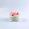 Vela Perfumada de Vidrio Transfronteriza Forma de Rosa Cera de Soja Día de San Valentín Día de la Madre Vela de Recuerdo Aromaterapia