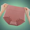 Calzoncillos tipo bóxer de algodón transpirables de cintura alta para mujer, tallas grandes, con entrepierna bacteriostática, de algodón peinado, con labios abdominales.