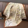 Pañuelo pequeño cuadrado de seda estilo chino para mujer, pañuelo para la cabeza para primavera, otoño y verano, para combinar con blusas, protector de cuello, estilo fino, adecuado para madres