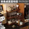 Prateleira de canto para mesa de computador, porta-copos para mesa de jantar, suporte de vários andares para xícaras de café e conjuntos de chá para bancada, venda por atacado