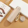 Taza de bolsillo simple y compacta, taza de agua aislada de acero inoxidable, elegante y portátil para uso en exteriores, taza para preparar té para hombres, mujeres y estudiantes