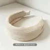 Faixa de Cabeça Fashion Simples de Borda Larga Engrossada para Mulheres, Verão, Amassada, para Prender o Cabelo, para Sair, Lavar o Rosto, Estilo Coreano, Acessórios de Cabelo para Topo Alto da Cabeça