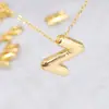 Accesorios para Joyería DIY Acero de Titanio Acero Inoxidable Chapado en Oro de 18K Colgante Mini Letra Burbuja Estilo Ins 2024 Círculo