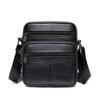 Bolso de Hombro Único, Suministro de Comercio Exterior, Billetera para Monedas de Cuero Genuino, Bolso Cruzado de Piel de Vaca Granulada para Hombre, Bolso Cruzado para Hombre