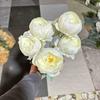 Boda Peonía Artificial 7 Cabezas Capullo Ramo de Peonías Flor Falsa Boda Exterior Flor Falsa Decoración al por Mayor