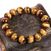 Pulseira Olho de Tigre Natural Simples Moda Pulseira de Pedra Olho de Tigre Masculina e Feminina Drenagem ao Vivo Presente Popular Explosões