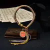 Pulsera Original Tejida a Mano con Nudo Vajra Thangka Ocho Deidades Guardianas Pulsera de Tara Verde Sala de Transmisión en Vivo
