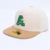 Gorra de Béisbol Plana Personalizada con Parche de Letra para Bebé, Gorra Hip-Hop de Bloques de Color Estilo Europeo y Americano, Gorra de Sol para Niños de Primavera y Verano al por Mayor
