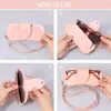 Estuche para gafas de sol de cuero suave para colgar del cuello, bolsa para gafas portátil antigolpes ultradelgada, adecuada para deportes y ciclismo, disponible en varios colores