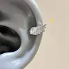 Alas de Ángel~ Pinza para Oreja de Ala de Circonita Super Brillante, Clip para Oreja Versátil y Elegante, No Requiere Perforación, Pendientes de Diseño Único
