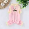 Ropa para Perros Mascotas Primavera y Verano Seda de Hielo Fresca Ropa de Cuatro Patas Malla Bichón Teddy Gato Ropa Fresca Ropa de Protección Solar