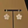 Juego de Joyería de Trébol de Cinco Hojas, Collar de Flor de Ciruelo de Nácar Natural de Lujo Ligero, Cadena para Clavícula Transfronteriza, Pendientes, Anillo, Pulsera para Mujer