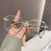 Gafas de lectura anti-luz azul para mujeres en línea populares, gafas de lectura jóvenes de moda, gafas de marco grande HD, gafas antiguas, productos terminados para hombres