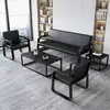 Juego de sofá y mesa de centro para apartamentos de alquiler, sillas de espera para recepción, sofá de tres plazas para recibir invitados, sofá de oficina sencillo