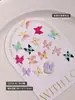 Accesorios de Uñas de Moda Mariposa de Hada Mariposa Colorida Hada Suave Tallado Mariposa Dinámica Decoración de Uñas DIY Mayoreo