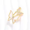 Broche de Borboleta em Madrepérola Exquisito, Novo Alfinete Anti-Exposição, Broche com Zircônia Microincrustada, Acessório de Alfinete de Lapela Pequeno Simples e Versátil