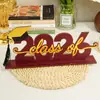 Bt364 Transfronterizo Temporada de Graduación 2026 Decoración de Mesa de Madera Adornos Decorativos Festivos Temporada de Graduación Pantalla de Escritorio de Graduación