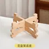 Suporte de Flores de Bambu Nan Chinês para Sala de Estar de Chão Novo Estilo Suporte de Flores para Plantas em Vasos Internas Suporte de Flores Rack de Armazenamento de Jarra de Vinho