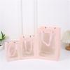Bolsa Tote Transparente con Ventana, Bolsa de Regalo de Flores, Bolsa de Regalo con Ventana para el Día de la Madre, Bolsa de Papel para Ventas, Bolsa de Regalo de Souvenir