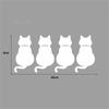 Pegatinas artísticas de gato negro para coche, pegatinas creativas personalizadas de gatito para decoración trasera, ventana de coche, lindo coche de dibujos animados