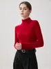 Nuevo Suéter de Punto de Cachemira 100% de Alta Gama para Mujer, Cuello Alto, Ajuste Delgado, Prenda Base para el Trabajo, Otoño/Invierno 2026